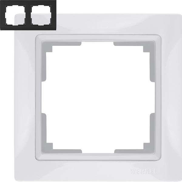 Рамка на 2 поста Werkel WL03-Frame-02 Basic Белый*** Рамка на 2 поста Werkel WL03-Frame-02 Basic Белый***