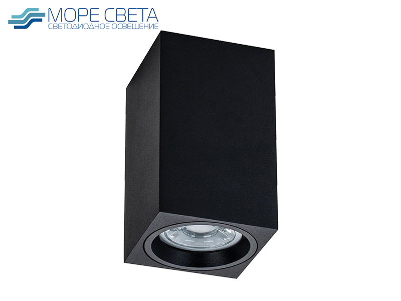 Р-Накладной светильник Abrissvet M02-70115 Black под лампу GU10 Квадрат черный***