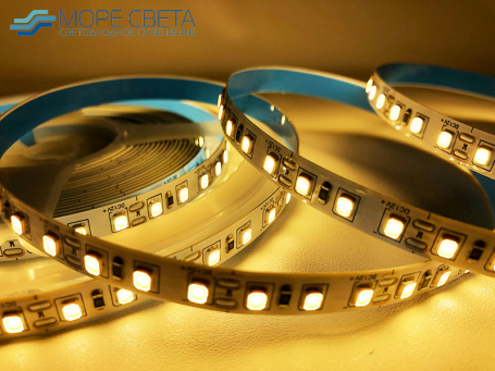 Светодиодная лента SL SMD2835 120LED 9.6W 12V IP20 Теплая белая