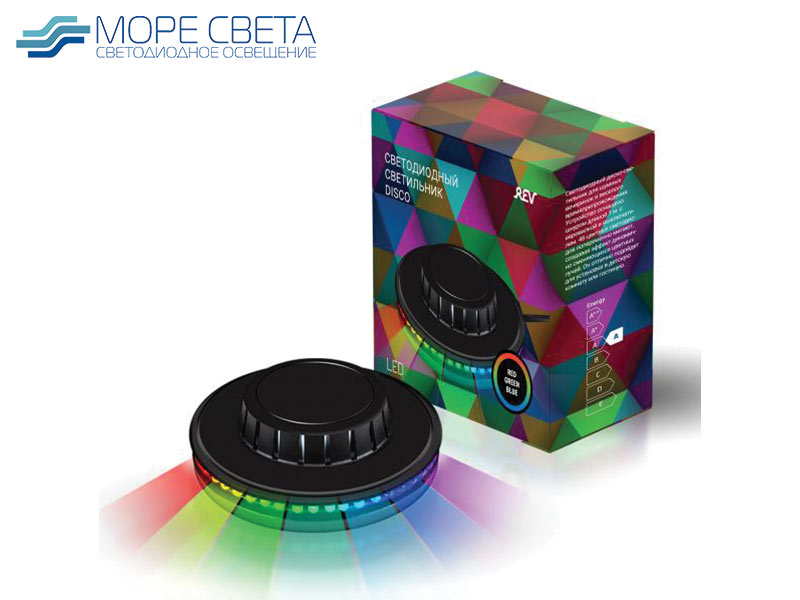 НоменклатураПрисоединенныеФайлы Проекционная LED лампа Disco Sunflower 5W шнур 1м RGB
