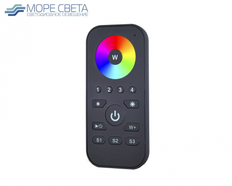 Пульт Lux SR 2819S-RGBW (RGB+W, 4 зоны, RF, Черный)