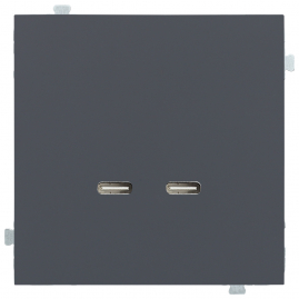 Зарядное устройство USB C/C 60 Вт Базальт