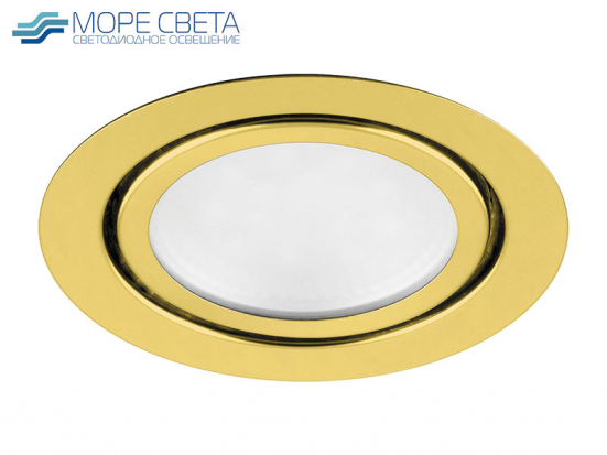 Встраиваемый LED светильник Feron LN7 3W 4000-4500K 220V Круг золото