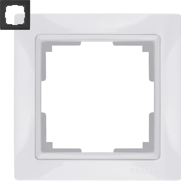 Рамка snabb basic на 1 пост Werkel W0012001 Белый Рамка snabb basic на 1 пост Werkel W0012001 Белый