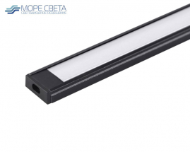 Накладной светодиодный профиль SL-1506-N (261B) Черный комплект