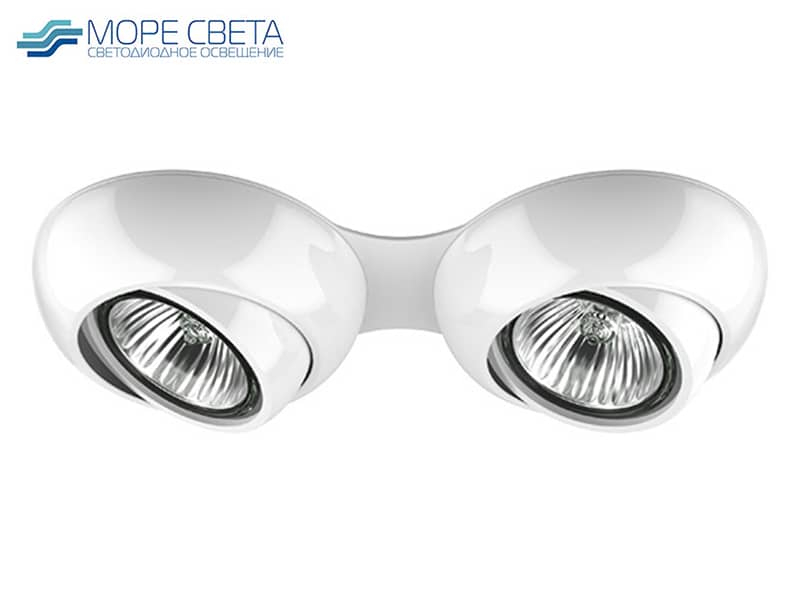 Р-Встраиваемый светильник Lightstar OCULA X2 011826 под лампу GU10 Круглый белый***