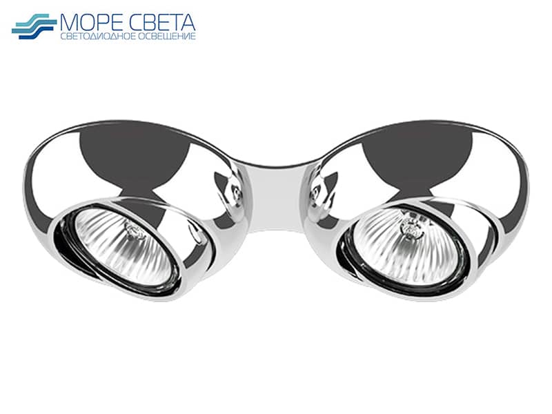 Р-Встраиваемый светильник Lightstar OCULA X2 011824 под лампу GU10 Круглый хром*** Р-Встраиваемый светильник Lightstar OCULA X2 011824 под лампу GU10 Круглый хром***