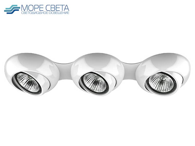 Р-Встраиваемый светильник Lightstar OCULA X3 011836 под лампу GU10 Круглый белый***