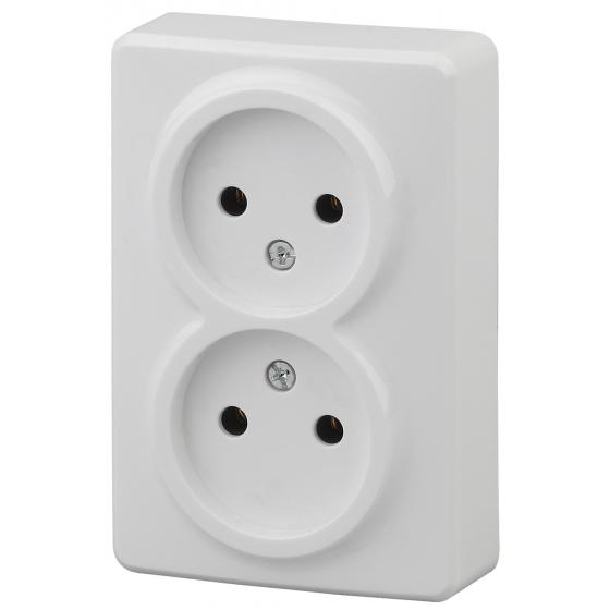 11-2202-01 ЭРА Розетка 2х2P, 16A-250В, IP20, ОУ, Эра Эксперт, белый 11-2202-01 ЭРА Розетка 2х2P, 16A-250В, IP20, ОУ, Эра Эксперт, белый