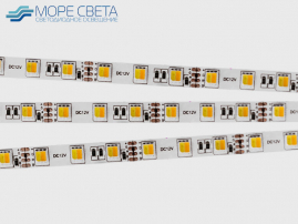 Светодиодная лента 2 в 1 SMD5050 60LED 14.4W 12V IP20 CCT