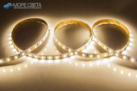 Светодиодная лента SMD5730 60LED/m 12 w/m 12V IP20 теплая белая