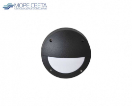 Накладной светильник Ecola B4140S под лампу GX53 IP65 Круг черный