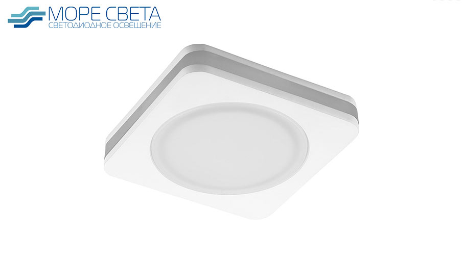 Р-Встраиваемый LED светильник Feron AL601 12W 4000-4500K 220V Квадрат белый