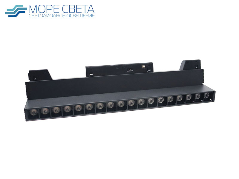 Светильник трековый магнитный IZILED 1418BK 4в1 18W 3K/4K/6K + Smart 48V 24° 330mm черный Светильник трековый магнитный IZILED 1418BK 4в1 18W 3K/4K/6K + Smart 48V 24° 330mm черный