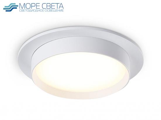 Встраиваемый светильник Ambrella TN5225 WH под лампу GX53 Круг белый