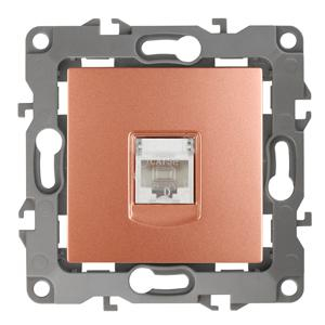 12-3107-14 ЭРА Розетка информационная RJ45, IP20, Эра12, медь 12-3107-14 ЭРА Розетка информационная RJ45, IP20, Эра12, медь
