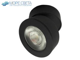 Накладной LED светильник SL-R10060B 12W 4000K 220V круг черный