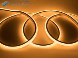 Светодиодная лента COB 288LED 10W 220V IP67 Теплый белый