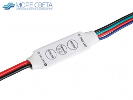Контроллер Micro (RGB, 5-24V, 6A, 30-72-144W, Белый)