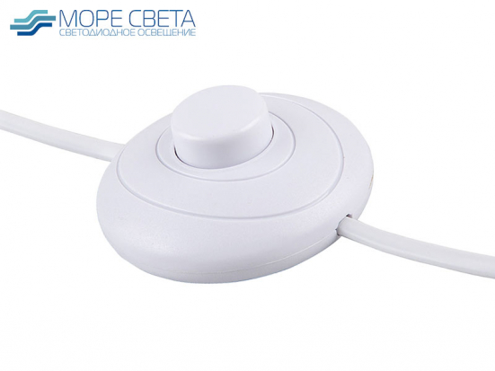 Сетевой шнур FERON DM106 с ножным выключателем белый