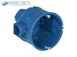Установочная коробка синяя D68x45 стыковочные узлы