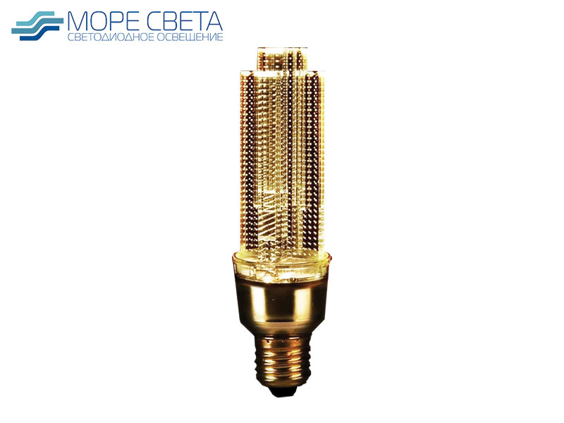 Декоративная LED лампа General Crystal E27 5W 4500K 220V золотая Декоративная LED лампа General Crystal E27 5W 4500K 220V золотая