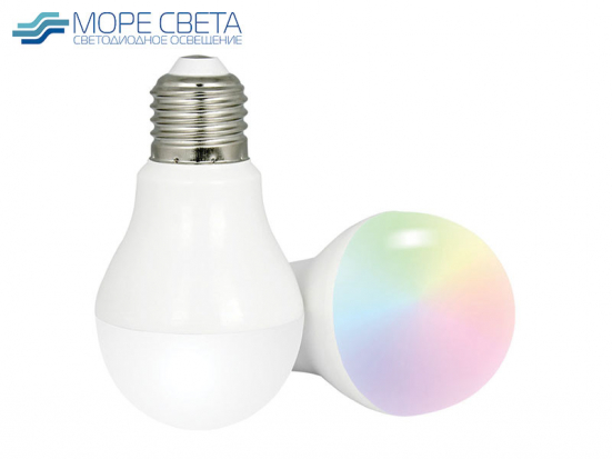 Светодиодная умная лампа MiBOXER FUT014 6W A60 E27 220V RF RGB+MIX