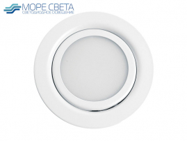 Встраиваемый LED светильник Feron LN7 3W 4000-4500K 220V Круг белый
