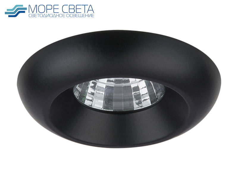 Архив------Встраиваемый LED светильник Lightstar MONDE 071157 5W 4000K 220V Круг черный