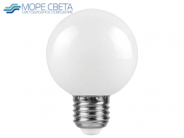Светодиодная лампа Feron LB-371 G60 E27 3W 2700К 230V для белт-лайт теплая белая