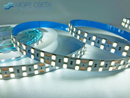 Светодиодная лента SL SMD2835 240LED 20W 6000-6500K 24V IP20 двухрядная 10мм холодная белая