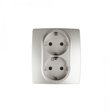12-2104-15 ЭРА Розетка 2X2P+E Schuko со шторками, 16A-250В, IP20, Эра12, перламутр 12-2104-15 ЭРА Розетка 2X2P+E Schuko со шторками, 16A-250В, IP20, Эра12, перламутр