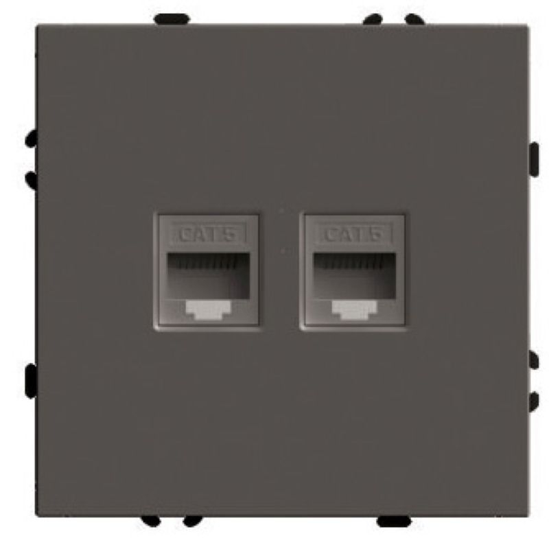 STEKKER ЭМИЛИ Розетка (механизм) 2-я компьютерная RJ-45 АНТРАЦИТ RST16-5111-09 IP20 STEKKER ЭМИЛИ Розетка (механизм) 2-я компьютерная RJ-45 АНТРАЦИТ RST16-5111-09 IP20