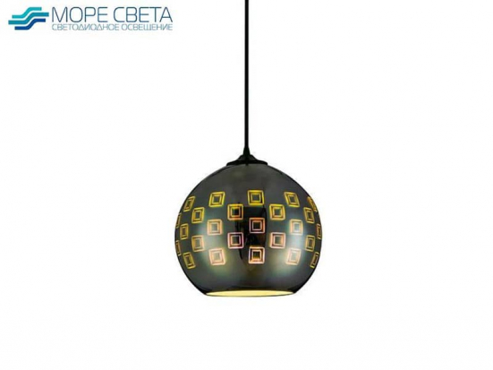Подвесной светильник Horoz 3D QUANTUM 021-005-0001 E27 круг Хром квадраты