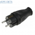 Вилка сборная SBE-16-P07-R 16A 220V каучук черная Вилка сборная SBE-16-P07-R 16A 220V каучук черная