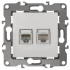 12-3109-02 ЭРА Розетка комбинированная RJ45+RJ11, IP20, Эра12, слоновая кость 12-3109-02 ЭРА Розетка комбинированная RJ45+RJ11, IP20, Эра12, слоновая кость