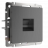 Розетка Ethernet RJ-45 Werkel W1181004 Графит рифленый