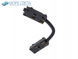 Коннектор угловой для магнитного шинопровода IZILED 220V черный