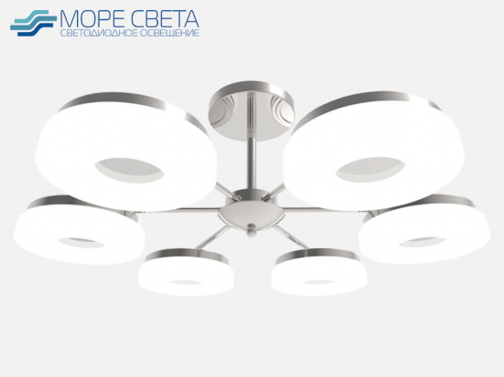 Светодиодная люстра PL 5003/6-M3-CR 72W 2700-6500K 220V хром***