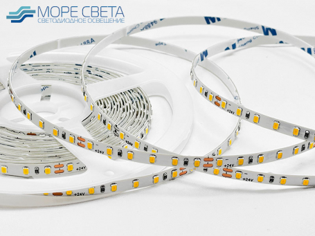 Светодиодная лента SL SMD2835 120LED 12W 24V IP20 Теплая белая 5мм