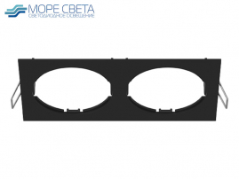 Рамка Lightstar X2 217527 для светильника LIGHTSTAR INTERO-16 Квадрат черная