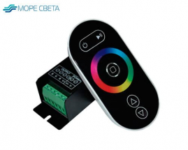 Контроллер SL LED-TOUCH (RGB, 12-24V, 24A, 288-576W, Пду RF, Черный)