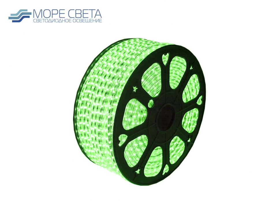 Светодиодная лента SMD2835 120LED 24W 220V IP67 Зеленая