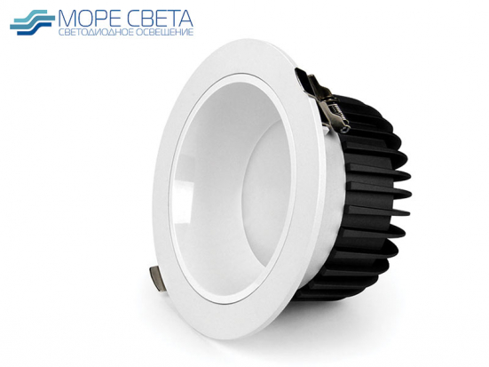 Встраиваемый умный LED светильник MiBOXER FUT072 18W RGB+MIX 220V Круг белый