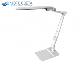 Настольный LED светильник Camelion KD-831 10W 220V Mix основание+струбцина белый