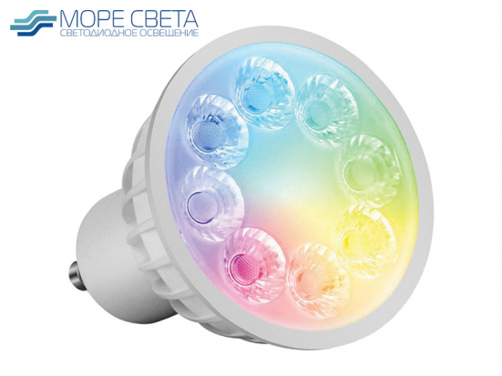 Светодиодная умная лампа MiBOXER FUT103 4W GU10 220V RF RGB+MIX