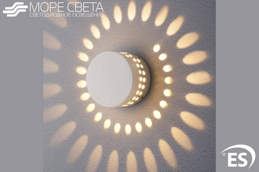Р-Настенный LED светильник Elektrostandard 1585 ARKADA 4W 3000K IP54 белый*** Р-Настенный LED светильник Elektrostandard 1585 ARKADA 4W 3000K IP54 белый***
