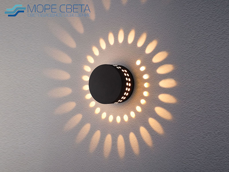 Р-Настенный LED светильник Elektrostandard 1585 ARKADA 4W 3000K IP54 черный*** Р-Настенный LED светильник Elektrostandard 1585 ARKADA 4W 3000K IP54 черный***