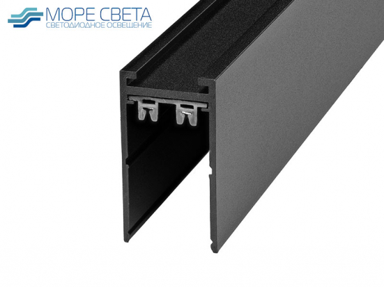 Магнитный шинопровод 2м накладной IZILED 220V IZ220-2002BK (торцевые заглушки в комплекте) черный
