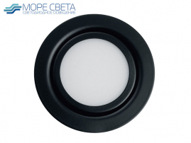 Встраиваемый LED светильник Feron LN7 3W 4000-4500K 220V Круг черный